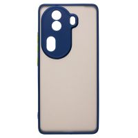 Чехол для Oppo Reno 11 Pro пластиковый с окантовкой <темно-синий> ― Nsk.OnlineBazar.su