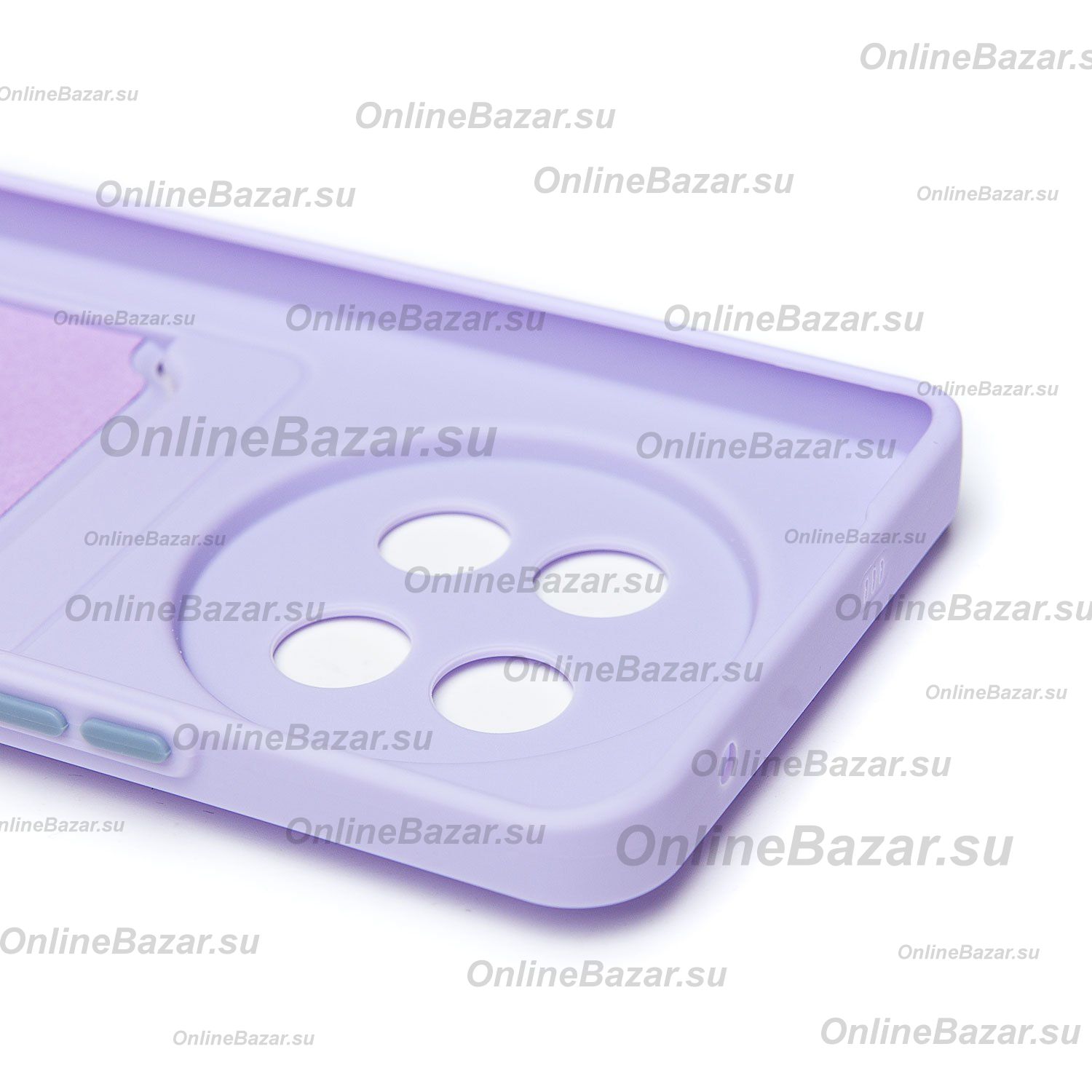 Чехол для Realme 13 Pro 5G силиконовый с картхолдером №9 <светло-фиолетовый> ― Nsk.OnlineBazar.su