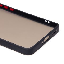 Чехол для Realme 15 5G пластиковый с окантовкой <черный>
