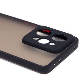 Чехол для Realme 15 5G пластиковый с окантовкой <черный>