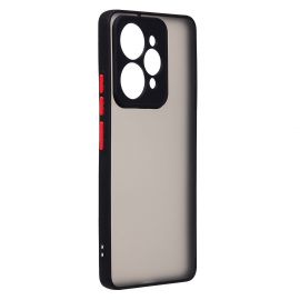 Чехол для Realme RMX5101 (RMX5101) пластиковый с окантовкой <черный>