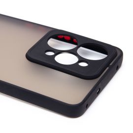 Чехол для Realme RMX5101 (RMX5101) пластиковый с окантовкой <черный>