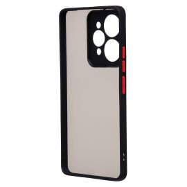 Чехол для Realme RMX5101 (RMX5101) пластиковый с окантовкой <черный>