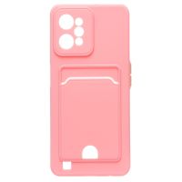 Чехол для Realme RMX3501 силиконовый с картхолдером №6 <розовый> ― Nsk.OnlineBazar.su