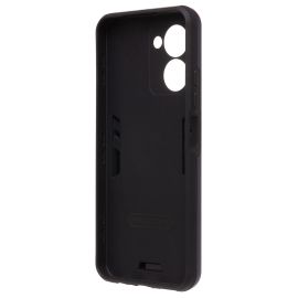 Чехол для Realme C33 силиконовый противоударный с кольцом <синий>