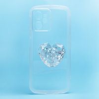 Чехол для Realme RMX3511 силиконовый с попсокетом сердце <прозрачный> ― Nsk.OnlineBazar.su