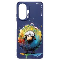 Чехол для Realme C55 силиконовый (рис. 335/овечка) <темно-синий> ― Nsk.OnlineBazar.su