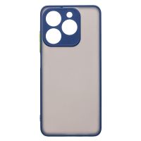Чехол для Realme RMX3939 пластиковый с окантовкой <темно-синий> ― Nsk.OnlineBazar.su