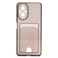 Чехол для Realme RMX3890 силиконовый с картхолдером №2 <черный> ― Nsk.OnlineBazar.su