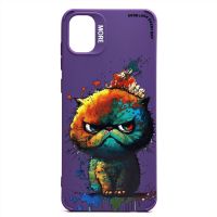 Чехол для Samsung SM-A055F (Galaxy A05) силиконовый (рис. 335/кот) <фиолетовый> ― Nsk.OnlineBazar.su
