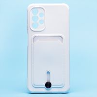 Чехол для Samsung SM-A135F (Galaxy A13) силиконовый с картхолдером №4 <белый> ― Nsk.OnlineBazar.su