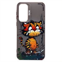 Чехол для Samsung SM-A556E (Galaxy A55 5G) силиконовый (рис. 335/тигр) <серый> ― Nsk.OnlineBazar.su