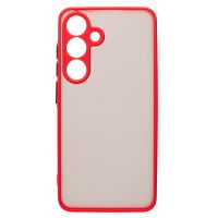 Чехол для Samsung SM-S921B (Galaxy S24) пластиковый с окантовкой <красный> ― Nsk.OnlineBazar.su