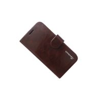 Чехол для Samsung i9260 (Galaxy Premier) флип боковой натуральная кожа Xuenair Wax Oil Series <темно-коричневый> ― Nsk.OnlineBazar.su
