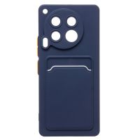 Чехол для Tecno Camon 30 (CL6) силиконовый с картхолдером №9 <темно-синий> ― Nsk.OnlineBazar.su