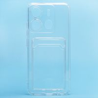 Чехол для Tecno Pop 7 (BF6) силиконовый с картхолдером №2 <прозрачный> ― Nsk.OnlineBazar.su