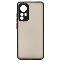 Чехол для Xiaomi 2201123G пластиковый с окантовкой <черный> ― Nsk.OnlineBazar.su