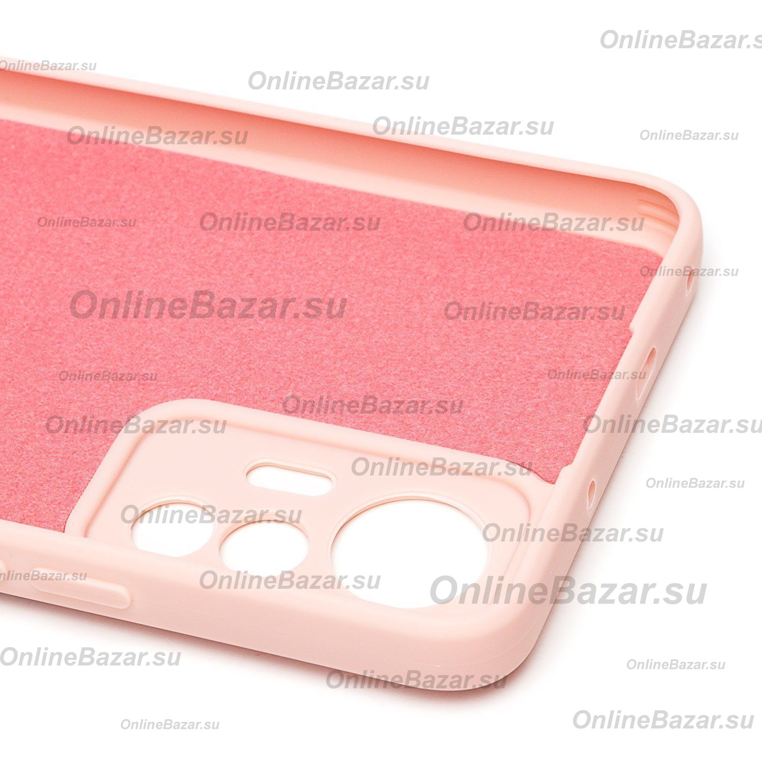 Чехол для Xiaomi 12 Lite силиконовый Soft Touch 2 <светло-розовый> ― Nsk.OnlineBazar.su