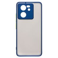 Чехол для Xiaomi 13T пластиковый с окантовкой <синий> ― Nsk.OnlineBazar.su