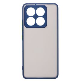 Чехол для Xiaomi 2406APNFAG пластиковый с окантовкой <темно-синий>