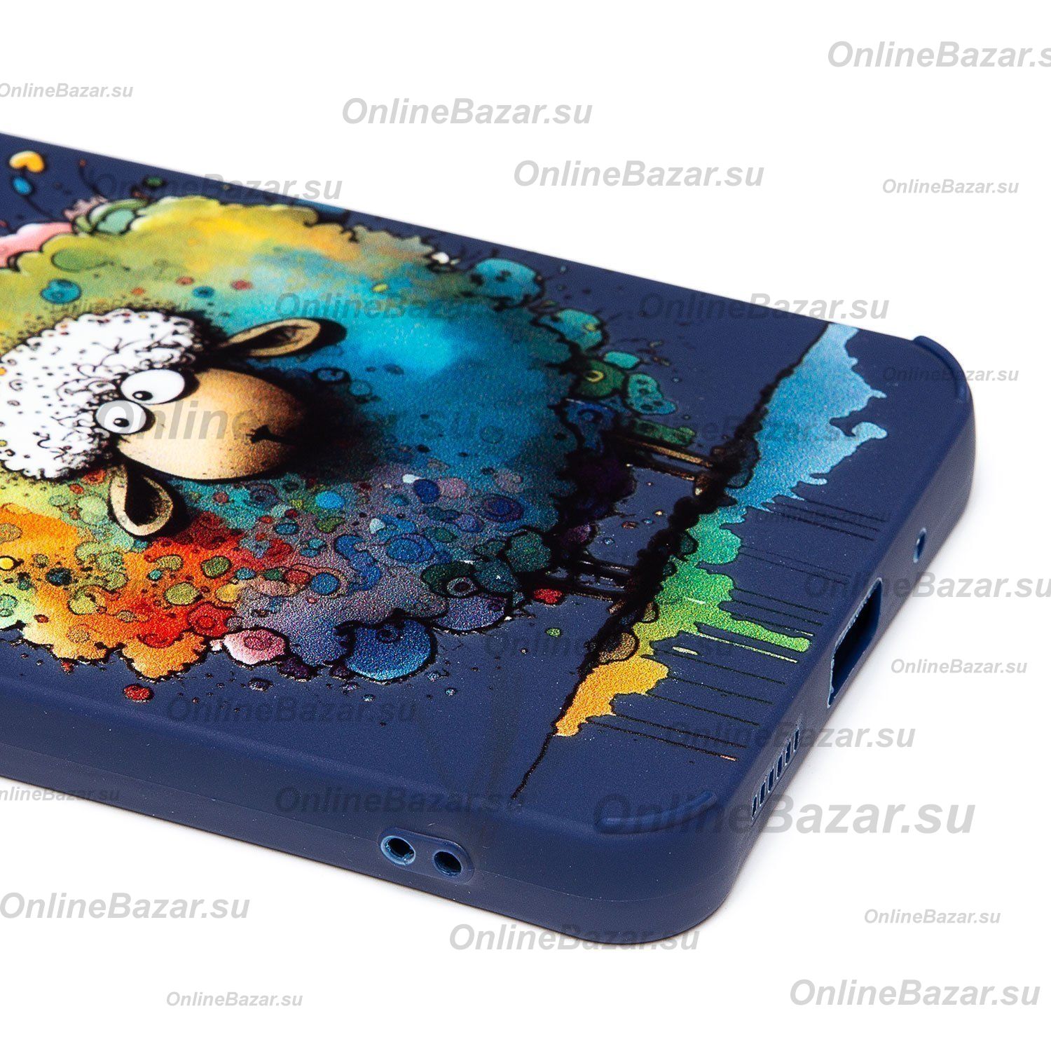 Чехол для Xiaomi 22127PC95I силиконовый (рис. 335/овечка) <темно-синий> ― Nsk.OnlineBazar.su