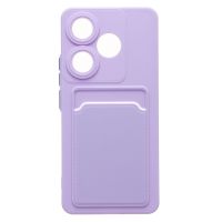 Чехол для Xiaomi 24069PC21G силиконовый с картхолдером №9 <светло-фиолетовый> ― Nsk.OnlineBazar.su