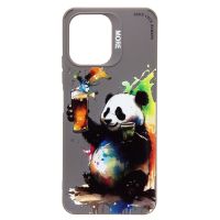 Чехол для Xiaomi 23053RN02Y силиконовый (рис. 335/панда) <серый> ― Nsk.OnlineBazar.su
