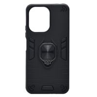 Чехол для Xiaomi Poco C65 силиконовый противоударный с кольцом <черный> ― Nsk.OnlineBazar.su
