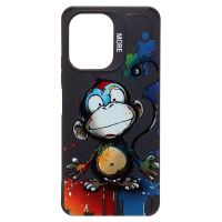 Чехол для Xiaomi 23108RN04Y силиконовый (рис. 335/обезьяна) <черный> ― Nsk.OnlineBazar.su