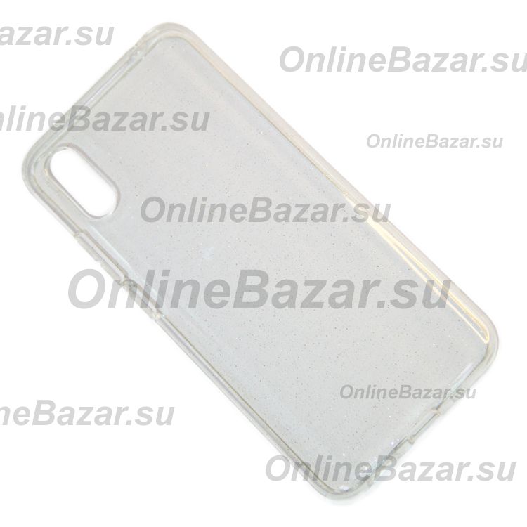 Чехол для Xiaomi M2006C3LG силиконовый с блестками <прозрачный> ― Nsk.OnlineBazar.su