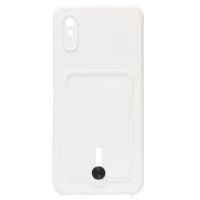 Чехол для Xiaomi Redmi 9A силиконовый с картхолдером №4 <белый> ― Nsk.OnlineBazar.su