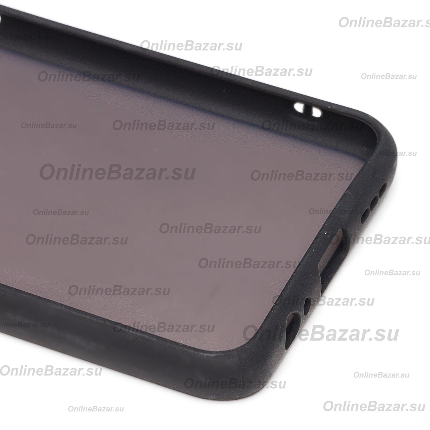 Чехол для Xiaomi M2101K7AG пластиковый с окантовкой <черный> ― Nsk.OnlineBazar.su