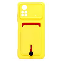 Чехол для Xiaomi 2201116TG силиконовый с картхолдером №4 <желтый> ― Nsk.OnlineBazar.su