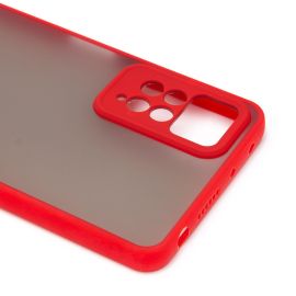 Чехол для Xiaomi 2209116AG пластиковый с окантовкой <красный>