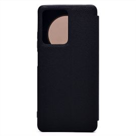 Чехол для Xiaomi 2209116AG 4G флип боковой кожзам №4 <черный>