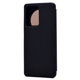 Чехол для Xiaomi 2209116AG 4G флип боковой кожзам №4 <черный>