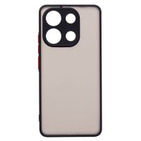 Чехол для Xiaomi 23124RA7EO пластиковый с окантовкой <черный> ― Nsk.OnlineBazar.su