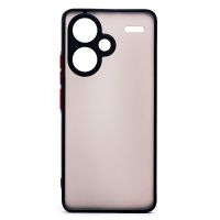 Чехол для Xiaomi 23090RA98G пластиковый с окантовкой <черный> ― Nsk.OnlineBazar.su