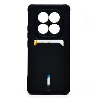 Чехол для Xiaomi 24090RA29G силиконовый с картхолдером №4 <черный> ― Nsk.OnlineBazar.su