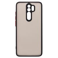 Чехол для Xiaomi Redmi Note 8 Pro пластиковый с окантовкой <черный> ― Nsk.OnlineBazar.su