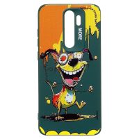 Чехол для Xiaomi Redmi Note 8 Pro силиконовый (рис. 335/собака) <темно-зеленый> ― Nsk.OnlineBazar.su
