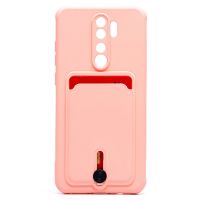 Чехол для Xiaomi Redmi Note 8 Pro силиконовый с картхолдером №4 <светло-розовый> ― Nsk.OnlineBazar.su