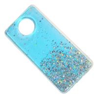 Чехол для Xiaomi Redmi Note 9T силиконовый с блестками №2 <голубой> ― Nsk.OnlineBazar.su