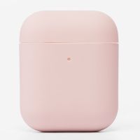 Чехол для кейса наушников Apple AirPods силиконовый Soft touch <розовый песок> ― Nsk.OnlineBazar.su