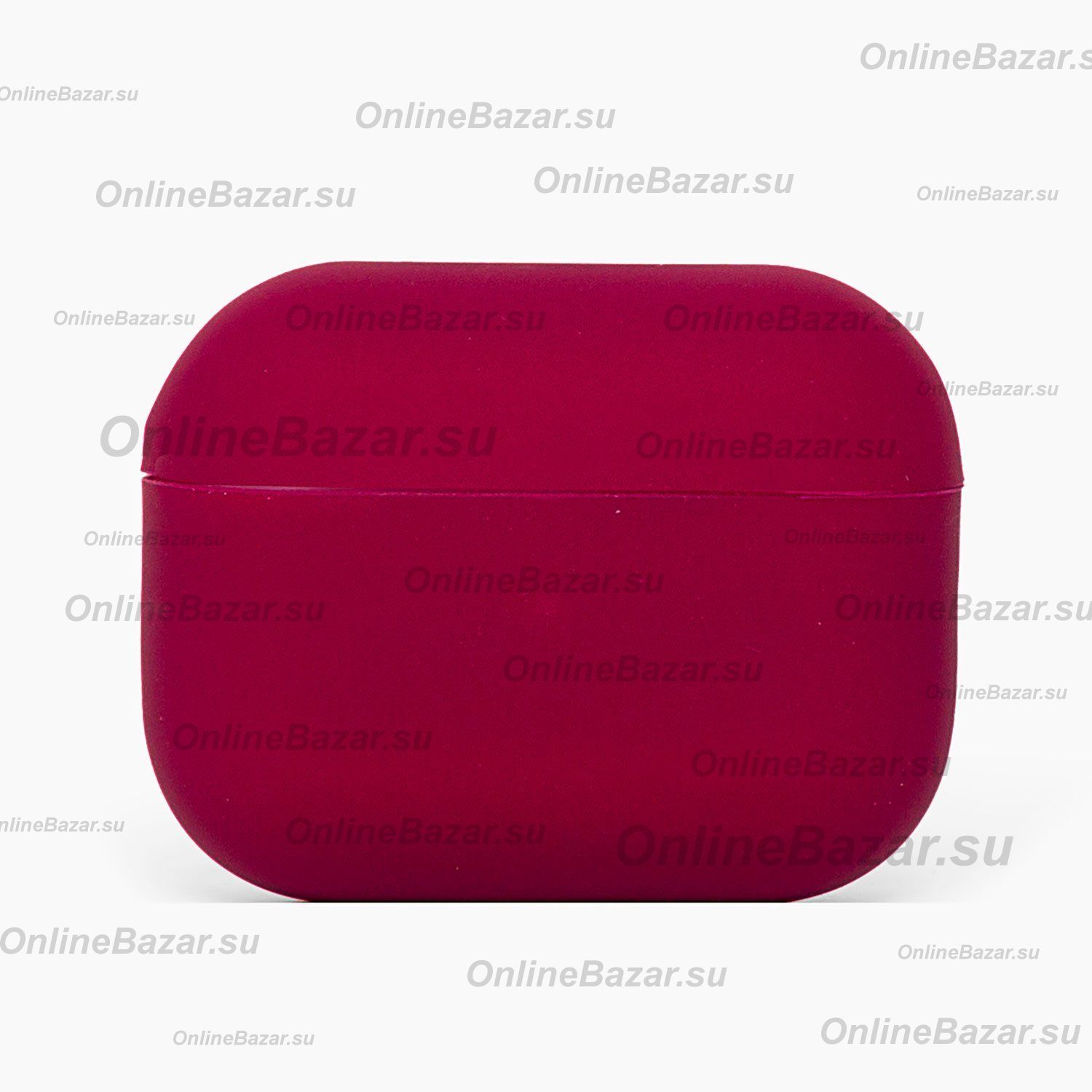 Чехол для кейса наушников Apple AirPods Pro силиконовый Soft Touch <бордовый> ― Nsk.OnlineBazar.su