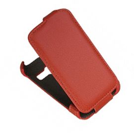 Чехол для Alcatel OT 3041D (One Touch Tribe) флип кожзам №1 <оранжевый>