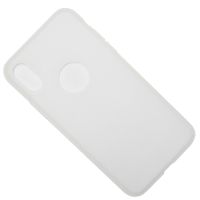 Чехол для Apple iPhone X силиконовый матовый тонкий <белый> ― Nsk.OnlineBazar.su