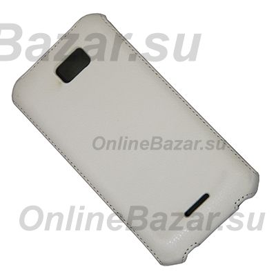 Чехол для Explay A500 флип кожзам №1 <белый> ― Nsk.OnlineBazar.su