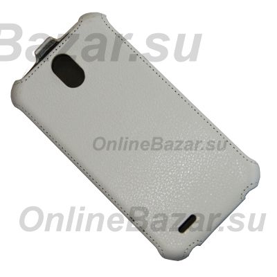Чехол для Explay Communicator флип кожзам №1 <белый> ― Nsk.OnlineBazar.su