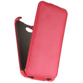 Чехол для Fly IQ436 (ERA Nano 3) флип кожзам №1 <красный>